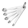 Set of 5 Mini Stainless Steel Measuring Spoons
